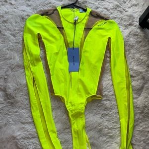 New Mugler bodysuit with tags
